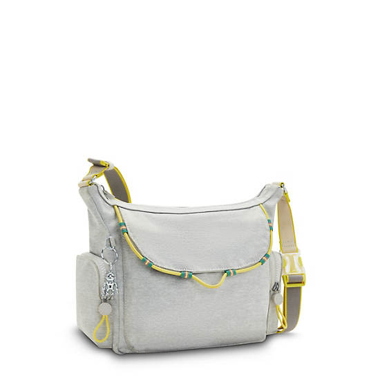 Bolsos Cruzados Kipling Gabbie Small Plateados | MX 1128FD